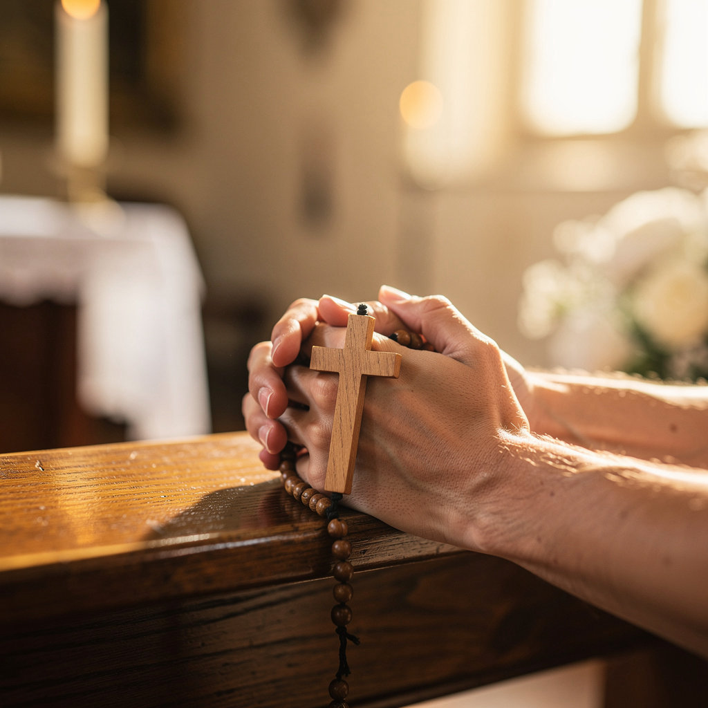 Horizon Park Chapel interior showcasing a serene worship space with pews and altar in San Diego